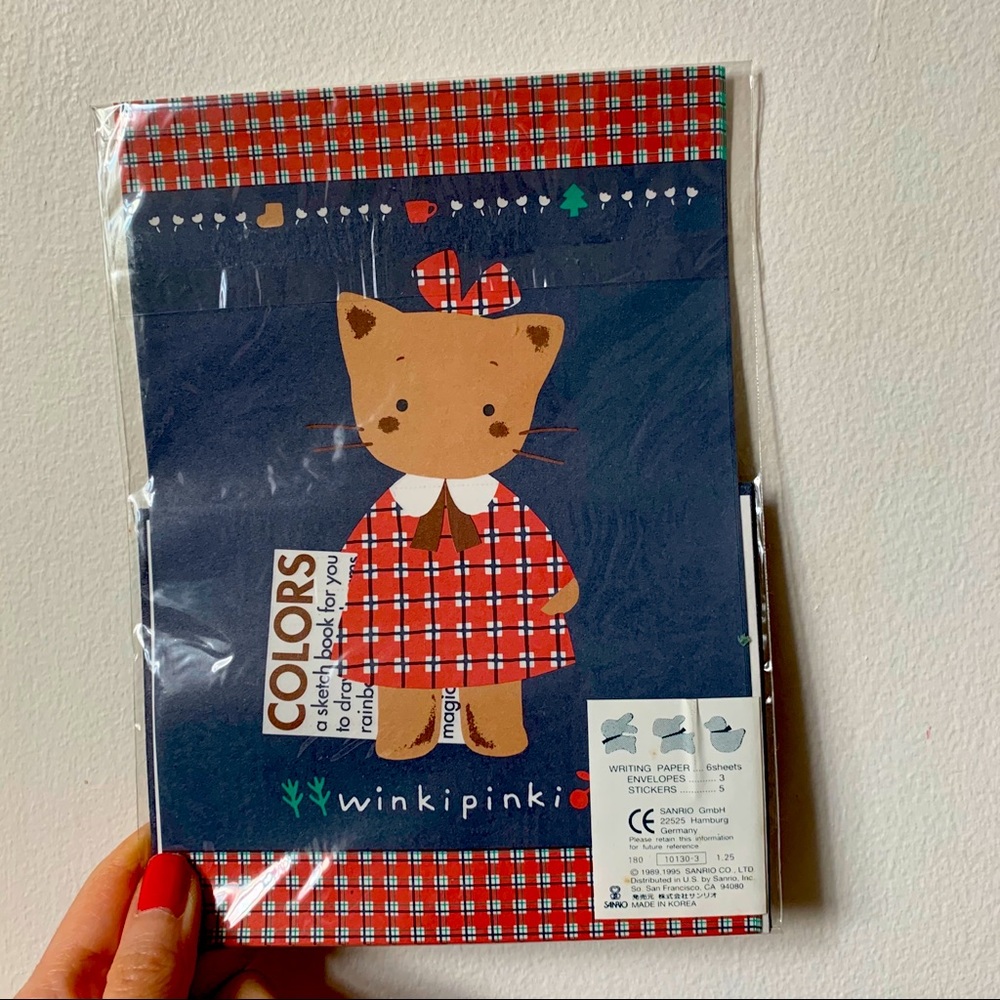 Vintage Sanrio pinki winki letter set